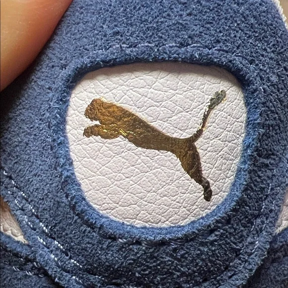 Puma Suede Icra Trainers Navy Mens Sz 9.5/Women’s Sz 11 Unisex Active Athleisure - Picture 13 of 14